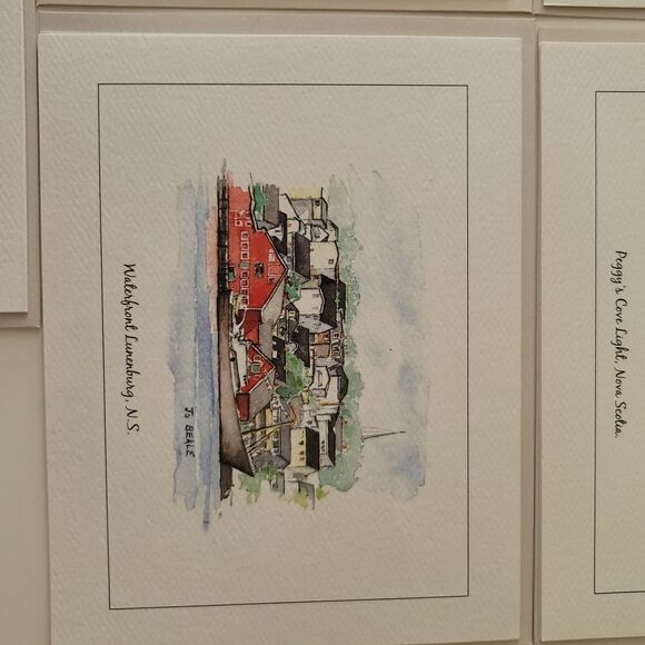 Artist Note Cards Jo Beale Peggy's Cove Artist Cards Set of 5 #0155 - Picture 5 of 15